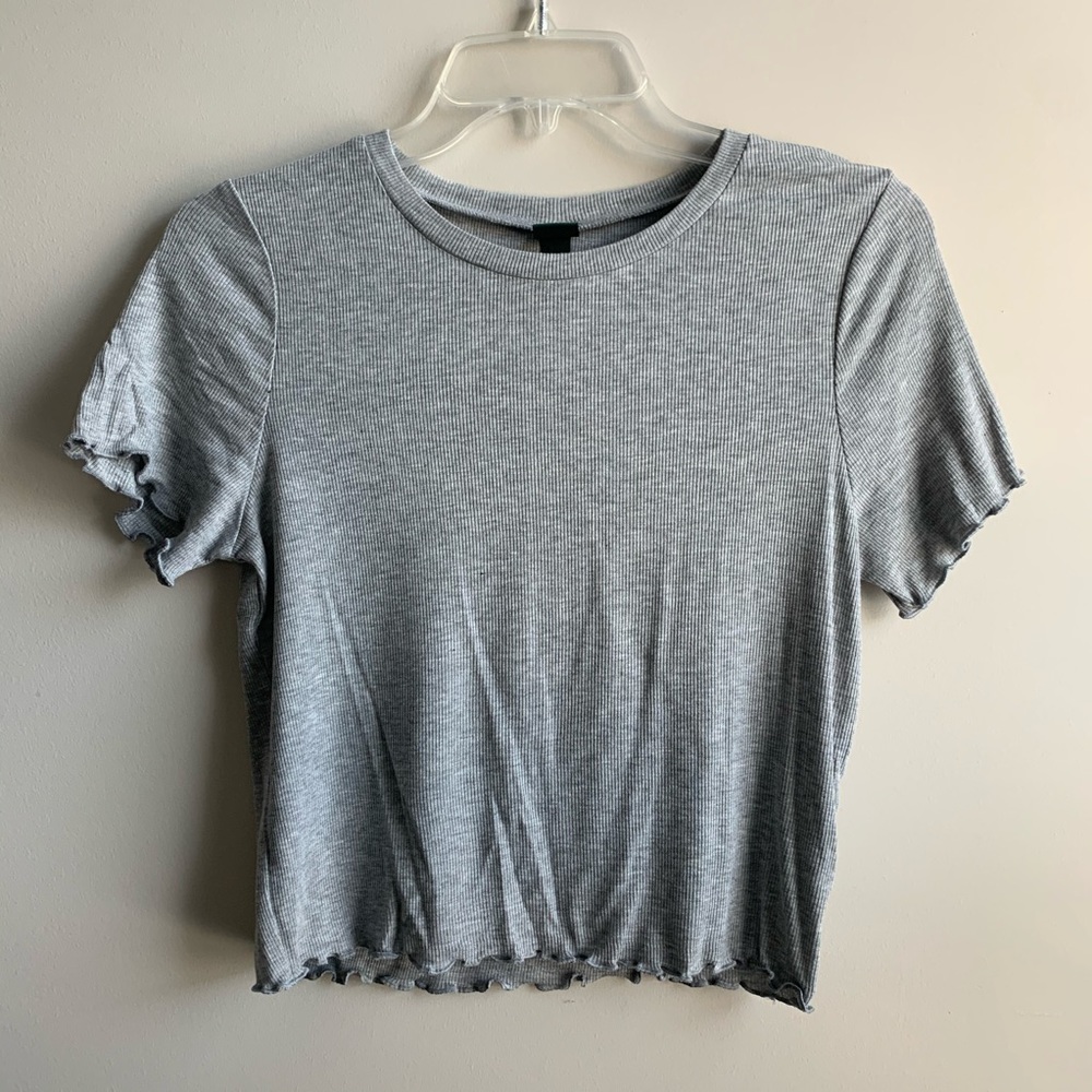 Wild Fable Heather Grey Crop Top